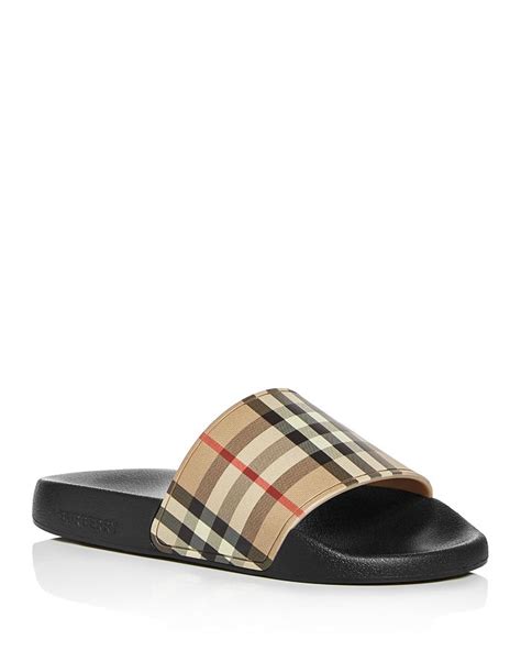 rubber women burberry slides|burberry espadrille flats.